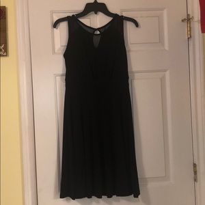 Enfocus Studio black dress with mesh top